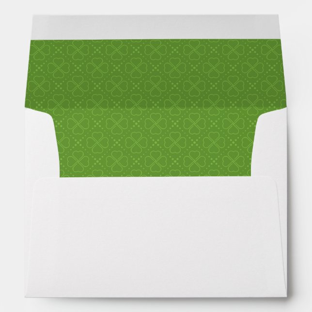 Heart Clover Pattern Envelope (Back (Bottom))