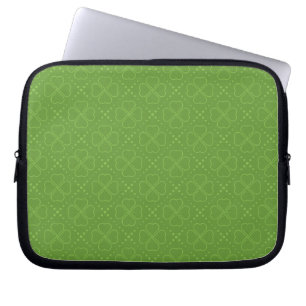 Heart Clover Pattern Laptop Sleeve