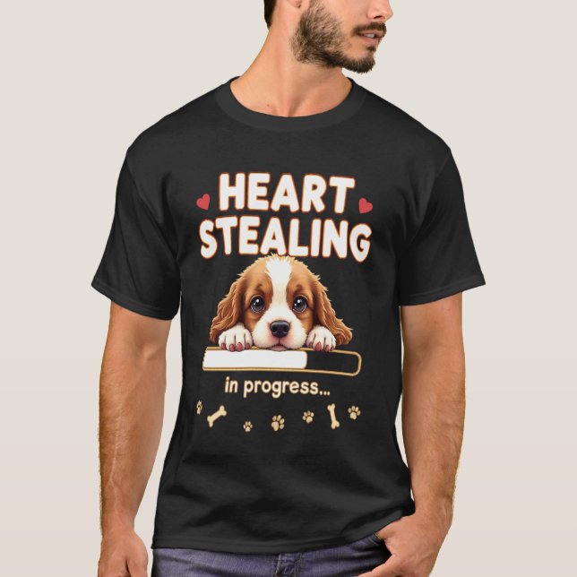 Heart Cocker Spaniel Dog Funny Gift Cocker Spaniel T-Shirt (Front)