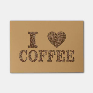 Heart Coffee Beans Post-it Notes