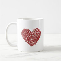 Heart coffee mug