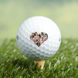 Heart Collage Golf Balls
