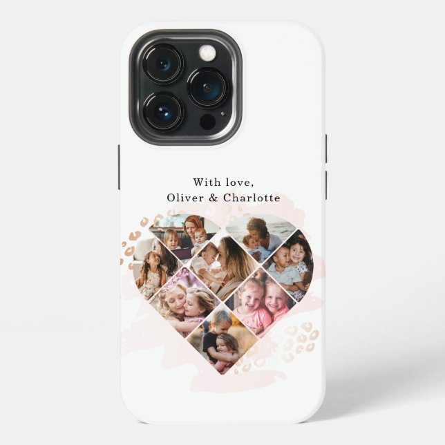 Heart Collage iPhone Case (Back)