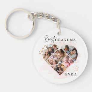 Heart Collage Keychain