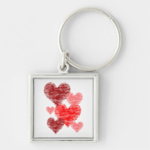 Heart Collage Keychain