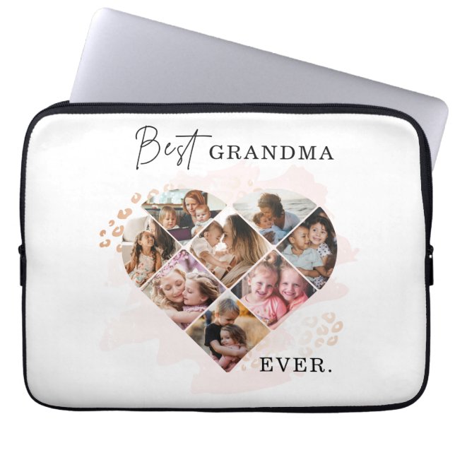 Heart Collage Laptop Sleeve (Front)