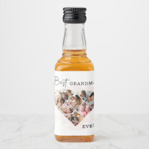 Heart Collage Liquor Bottle Label