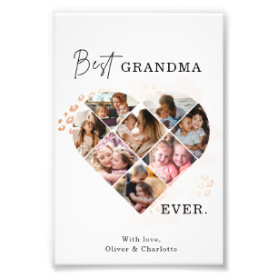 Heart Collage Photo Print