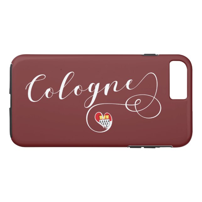 Heart Cologne Cell Phone Case, Köln Case-Mate iPhone Case (Back (Horizontal))