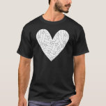 Heart Colouring Design T-Shirt<br><div class="desc">Have fun colouring this beautiful heart design</div>