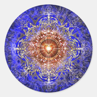 Heart Constellation Classic Round Sticker