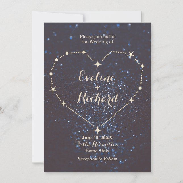 Heart Constellation Invitation (Front)