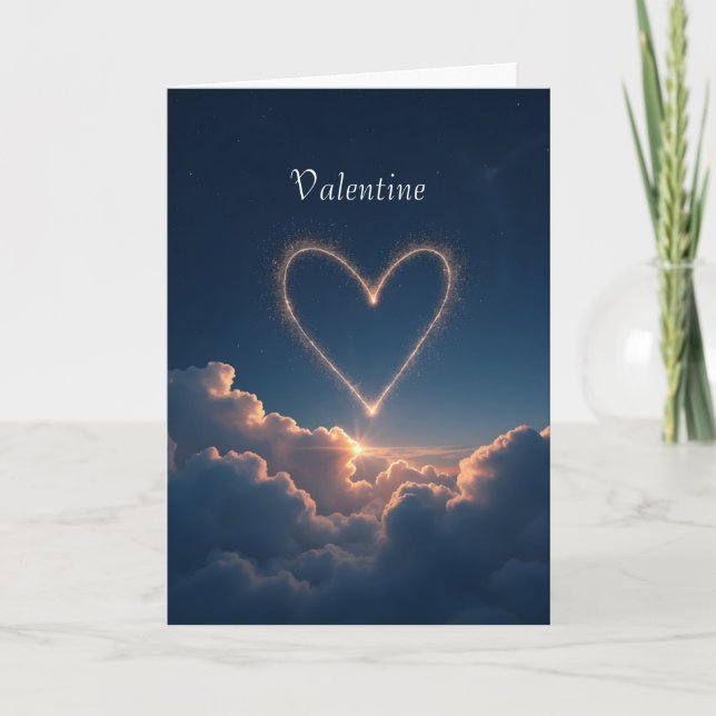 Heart Constellation Valentine Card (Front)