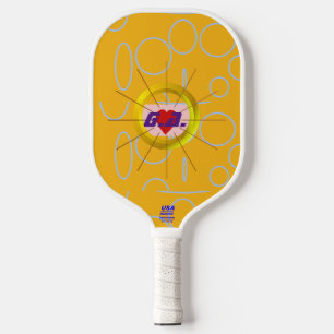 Heart Cool Orange Pickleball Paddle