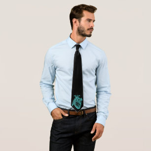 HEART/Cool Vintage Geek Anatomical Gifts Tie