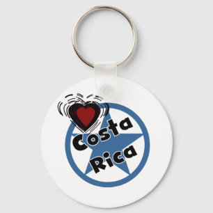Heart Costa Rica Keychain