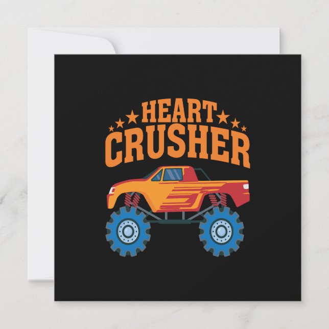 Heart Crusher Valentine Thank You Card (Front)