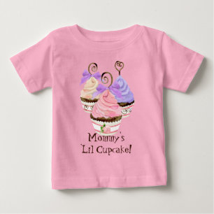 Heart Cupcake Trio "Mommy's 'Lil Cupcak" - T-shirt