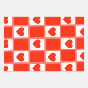 heart custom Sustainable Premium Crew Sock Wrapping Paper Sheet