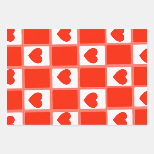 heart custom Sustainable Premium Crew Sock Wrapping Paper Sheet (Front)