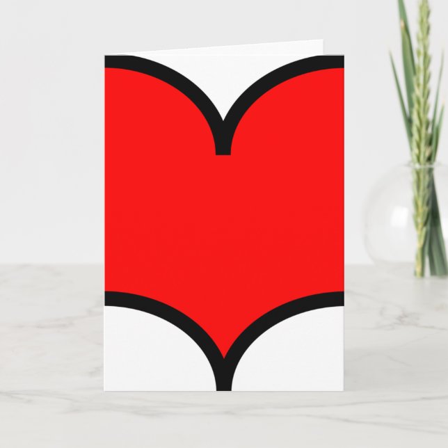 Heart - customized card (Front)