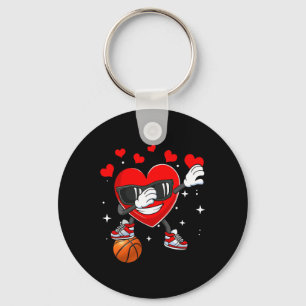 Heart Dab Dance With Bysketbyll Byll Valentines Da Keychain