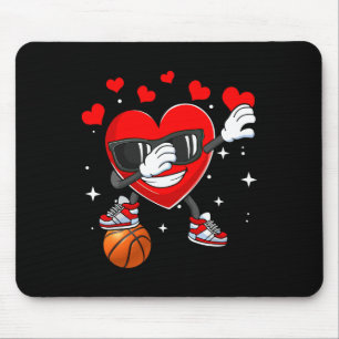Heart Dab Dance With Bysketbyll Byll Valentines Da Mouse Pad