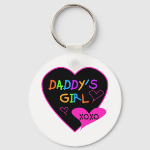 Heart Daddy's Girl T Shirts and Gifts Keychain