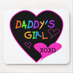 Heart Daddy's Girl T Shirts and Gifts Mouse Pad