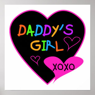 Heart Daddy's Girl T Shirts and Gifts Poster