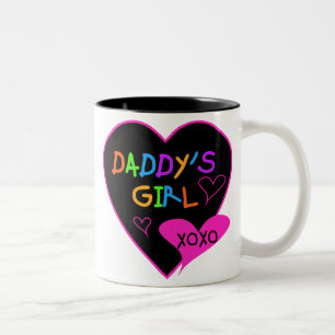 Heart Daddy's Girl T Shirts and Gifts Two-Tone Coffee Mug