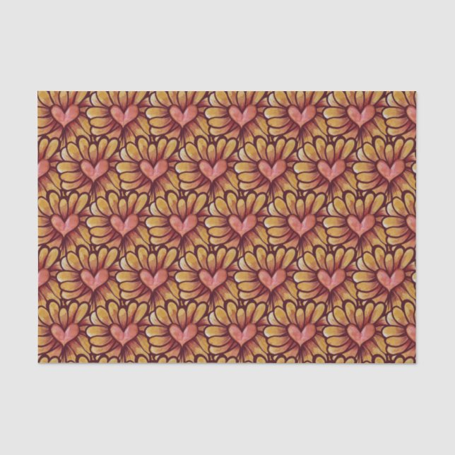 Heart Daisy Tissue Paper (Front)