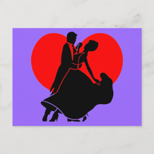 Heart dancers postcard