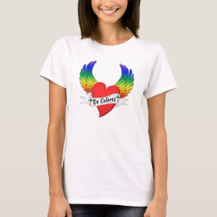 Heart De Colores T-Shirt à ailes
