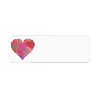 HEART DESIGN ADDRESS LABEL cute abstract