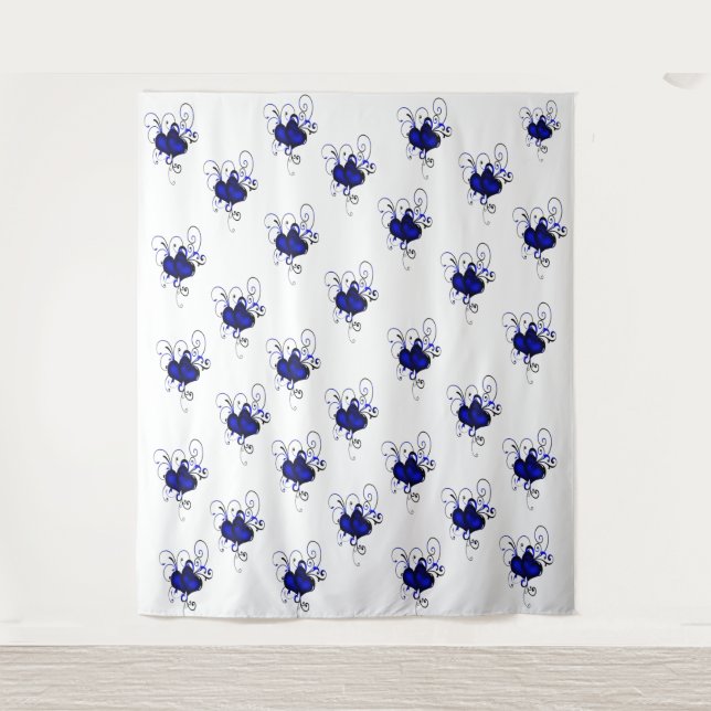 Heart design Art for fashion Tapestry (Front)