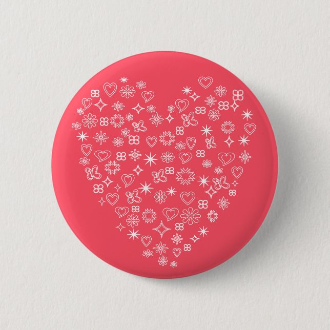 Heart Design Button (Front)