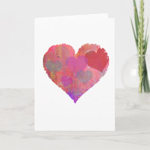HEART DESIGN GREETING CARD cute abstract