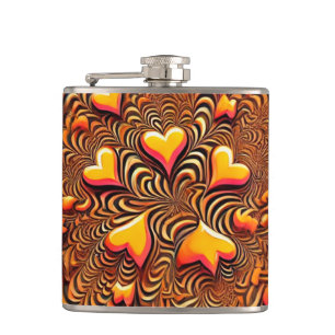 Heart Design Hip Flask