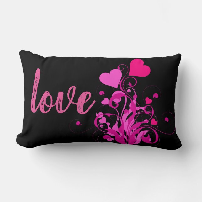 HEART DESIGN LUMBAR PILLOW (Front)