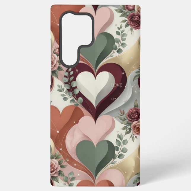 Heart Design Samsung Phone Case (Back)