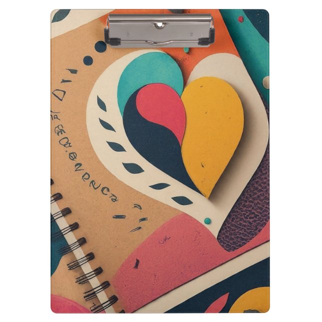 Heart-Designed Clipboard (Front)