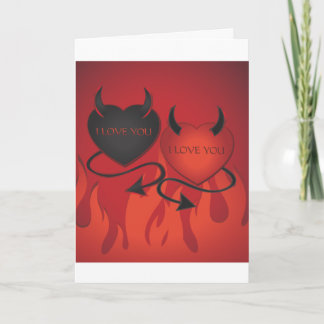 Heart Devil - Valentine red - I Love You.ai Holiday Card