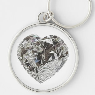 Heart Diamond Keychain