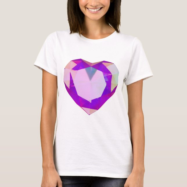 Heart diamond t shirt (Front)