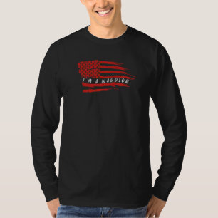 Heart Disease Awareness American Flag Warrior Hear T-Shirt