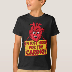 Heart Disease Awareness Cardio Humour Workout Fitn T-Shirt