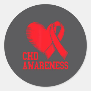 Heart Disease Awareness  Classic Round Sticker