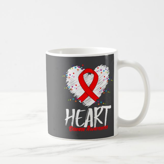 Heart Disease Awareness  Coffee Mug (Right)