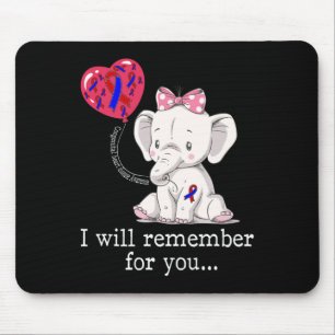 Heart Disease Awareness Elephant Mouse Pad